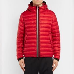 Moncler - Morvan Slim-Fit Quilted Shell Hooded Down Jacket - Red Sz 4 XL